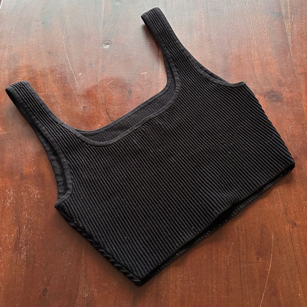 Aritzia Babaton Sculpt Knit Squareneck Cropped Tank Top • size small - Picture 5 of 12